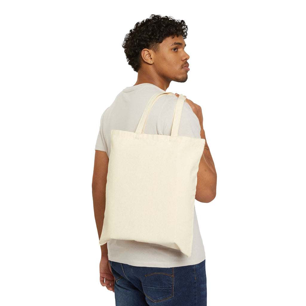 Can We Just Be Nice? Canvas Tote Bag — Cozy Neutral Reusable Shopper
