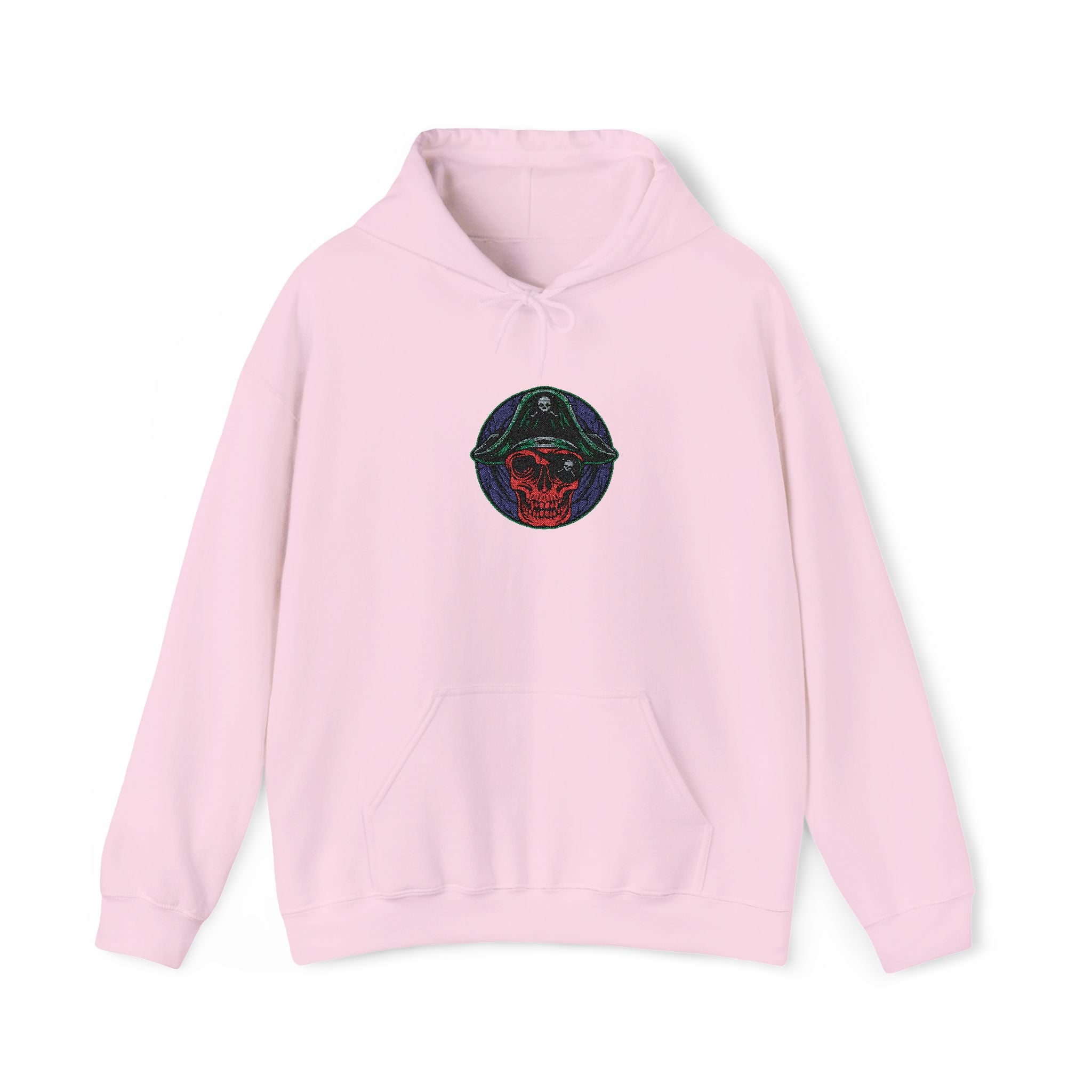 Galactic Rose Hoodie — Embroidered Cosmic Floral Graphic Hooded Sweatshirt