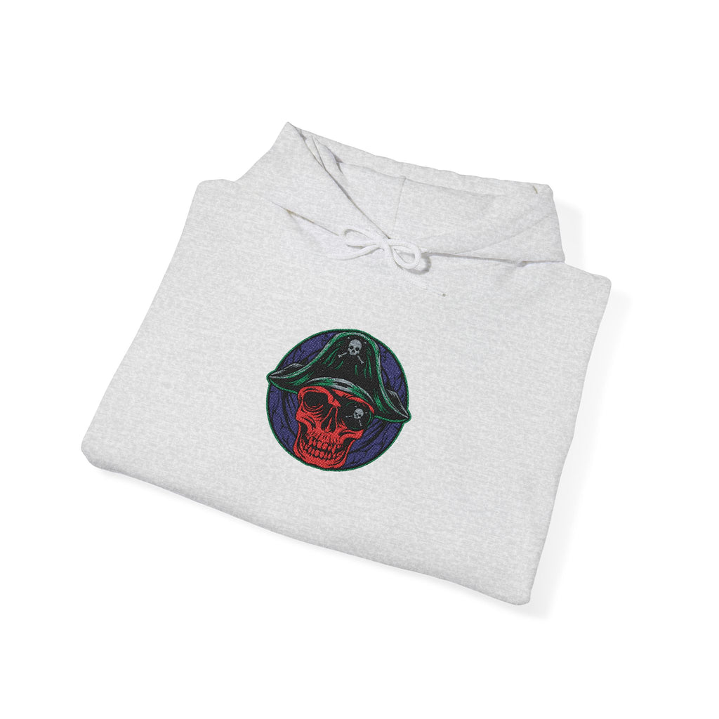 Galactic Rose Hoodie — Embroidered Cosmic Floral Graphic Hooded Sweatshirt