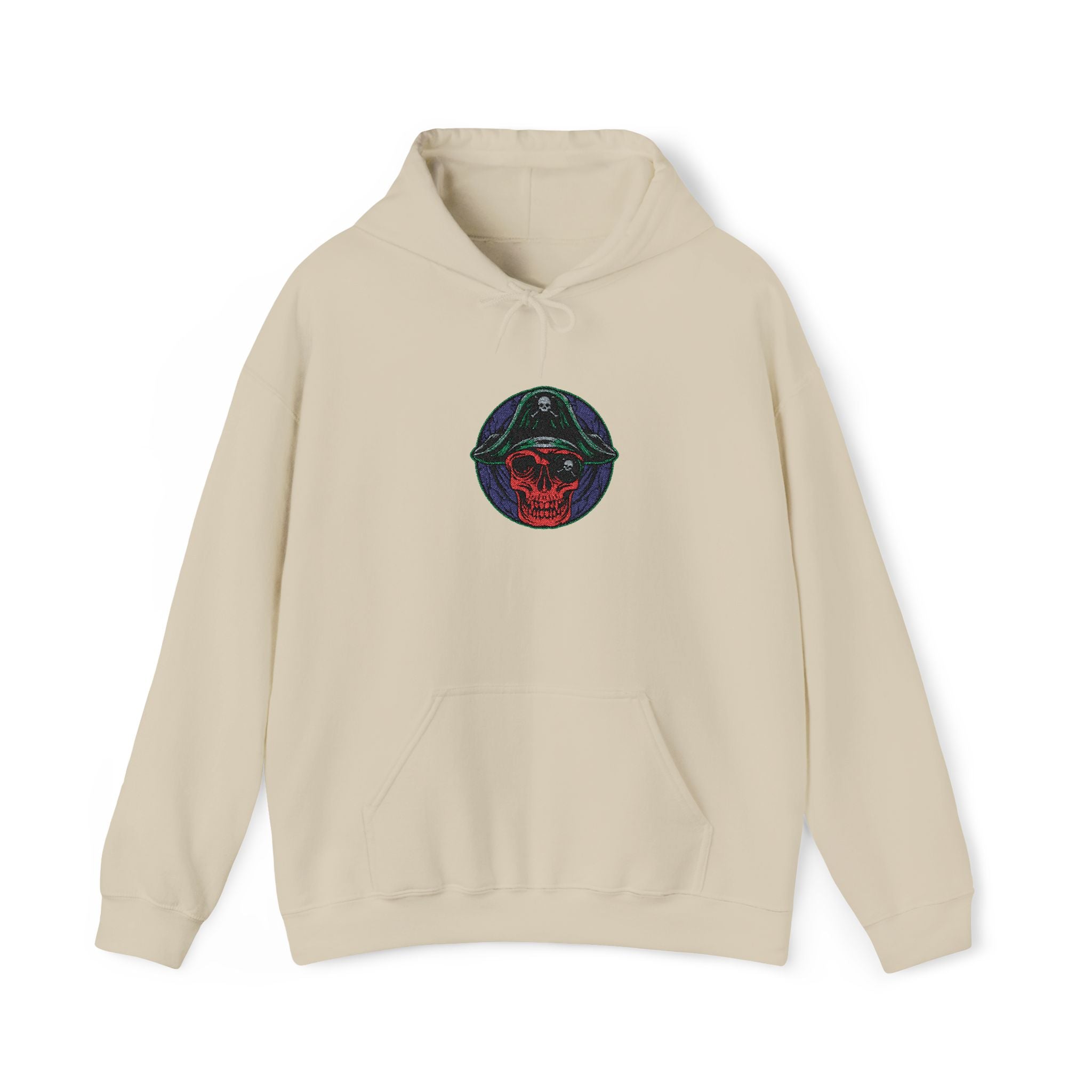 Galactic Rose Hoodie — Embroidered Cosmic Floral Graphic Hooded Sweatshirt