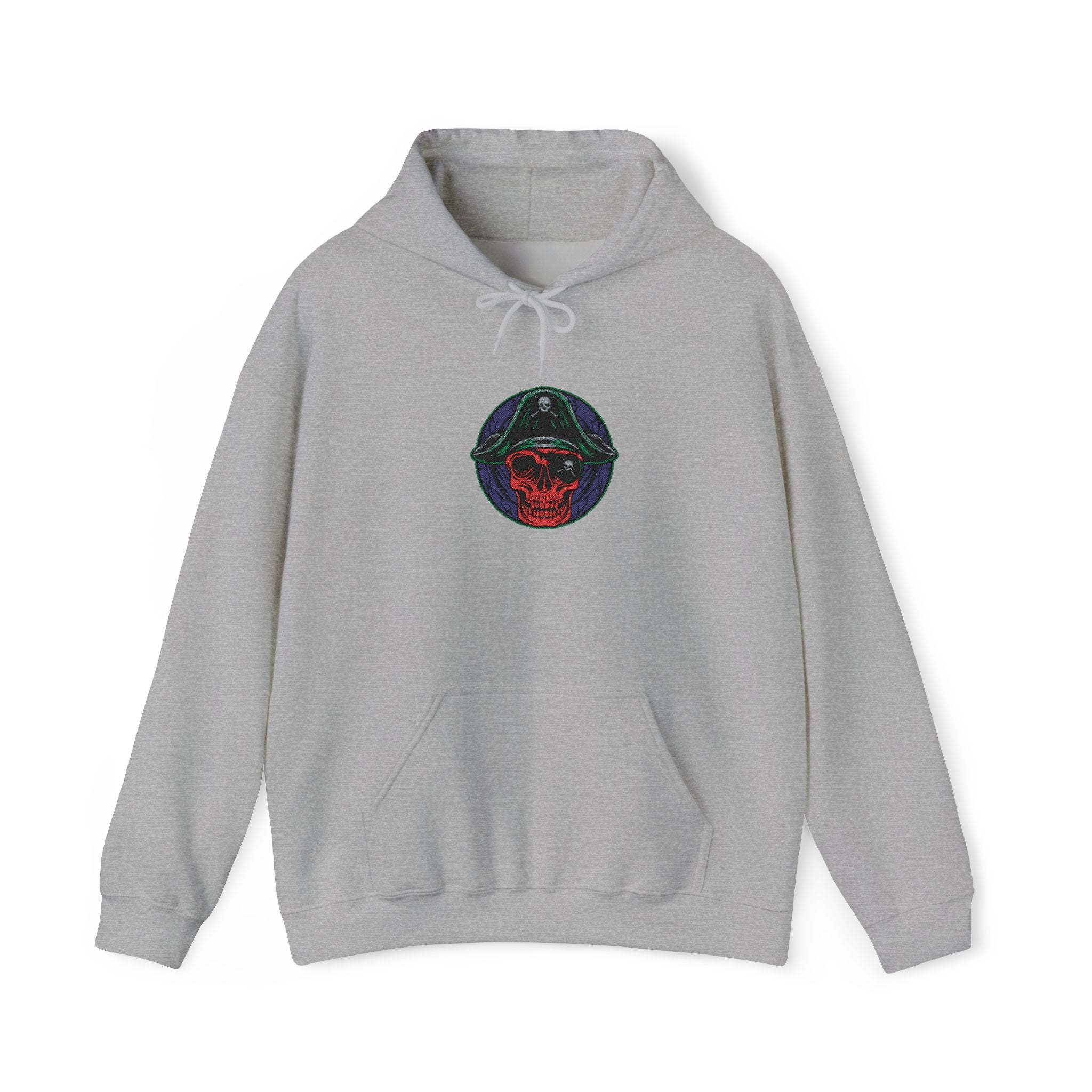 Galactic Rose Hoodie — Embroidered Cosmic Floral Graphic Hooded Sweatshirt