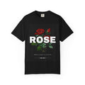 Black T-shirt Rose Graphic T-Shirt — "Believe in yourself. You can do this"