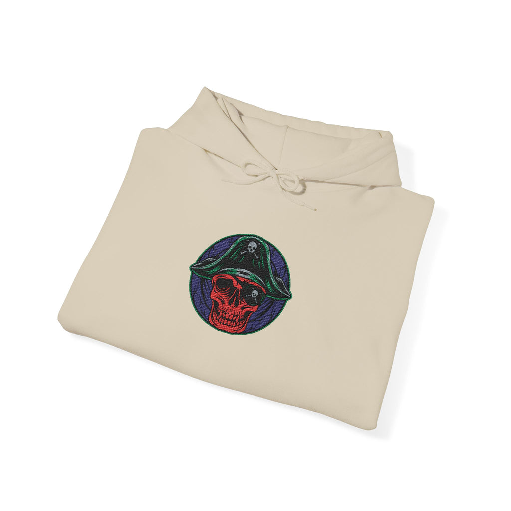 Galactic Rose Hoodie — Embroidered Cosmic Floral Graphic Hooded Sweatshirt