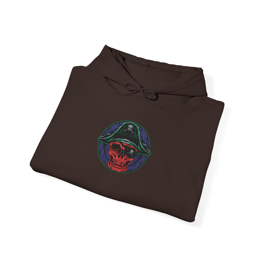 Galactic Rose Hoodie — Embroidered Cosmic Floral Graphic Hooded Sweatshirt