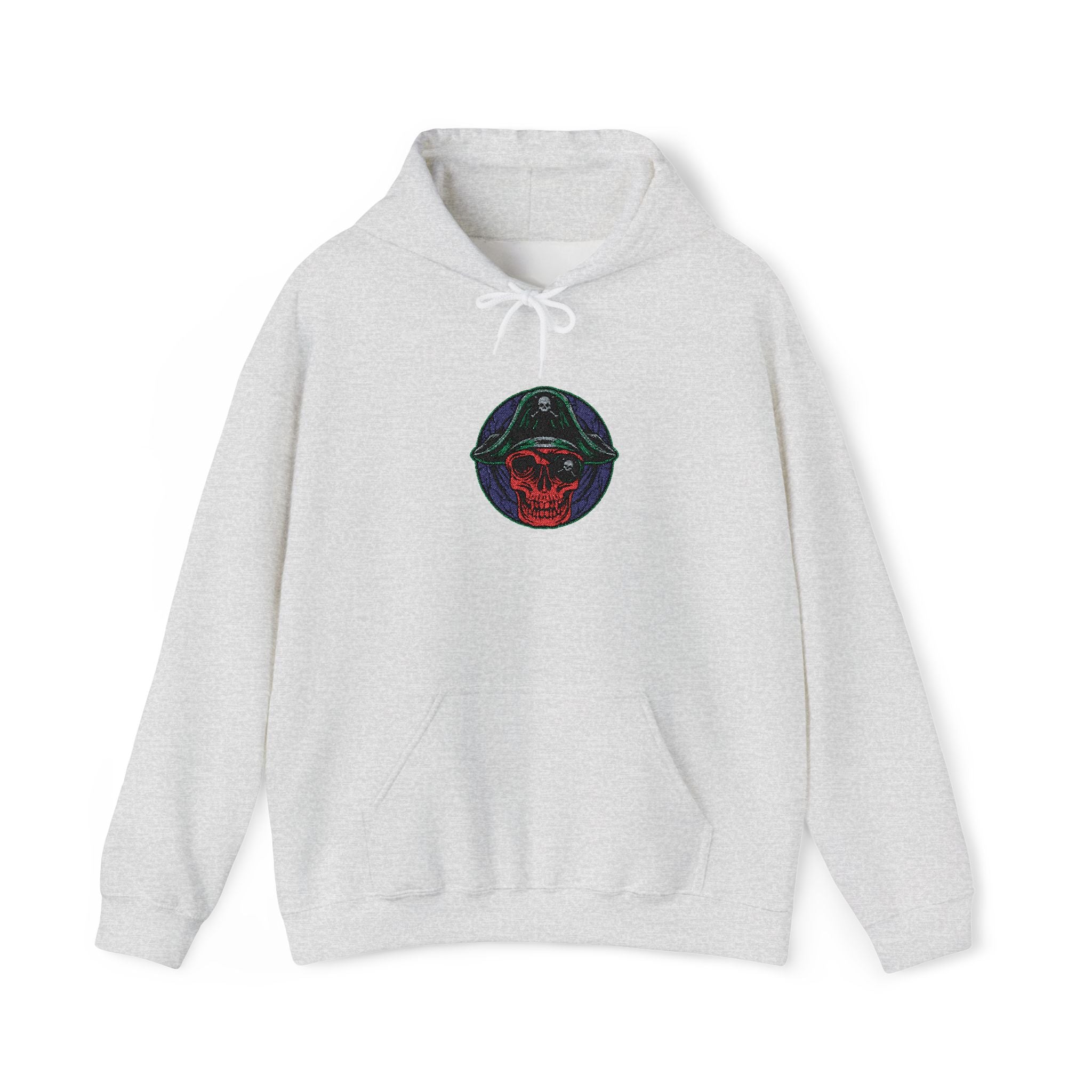 Galactic Rose Hoodie — Embroidered Cosmic Floral Graphic Hooded Sweatshirt