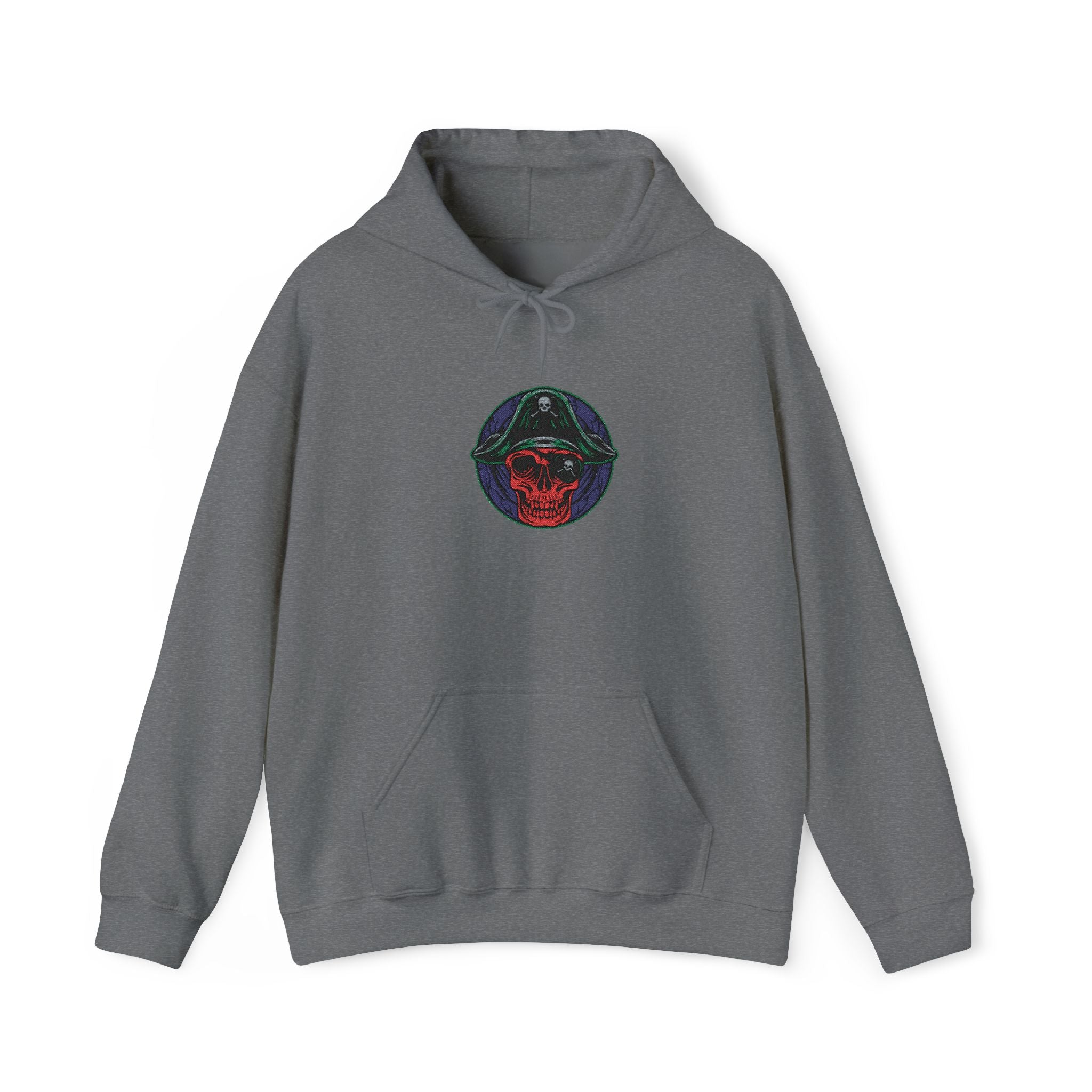 Galactic Rose Hoodie — Embroidered Cosmic Floral Graphic Hooded Sweatshirt
